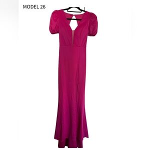 Elegant Pink Evening Gown